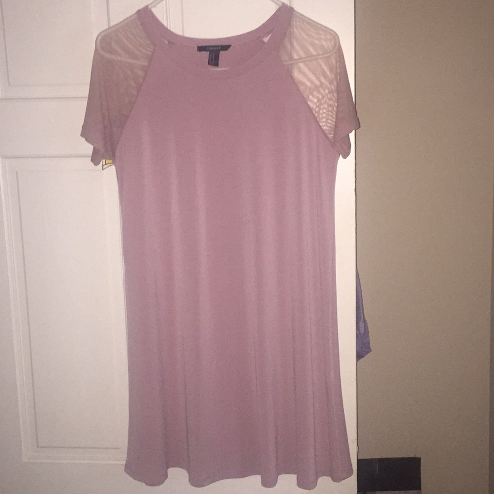 Pink mid length dress